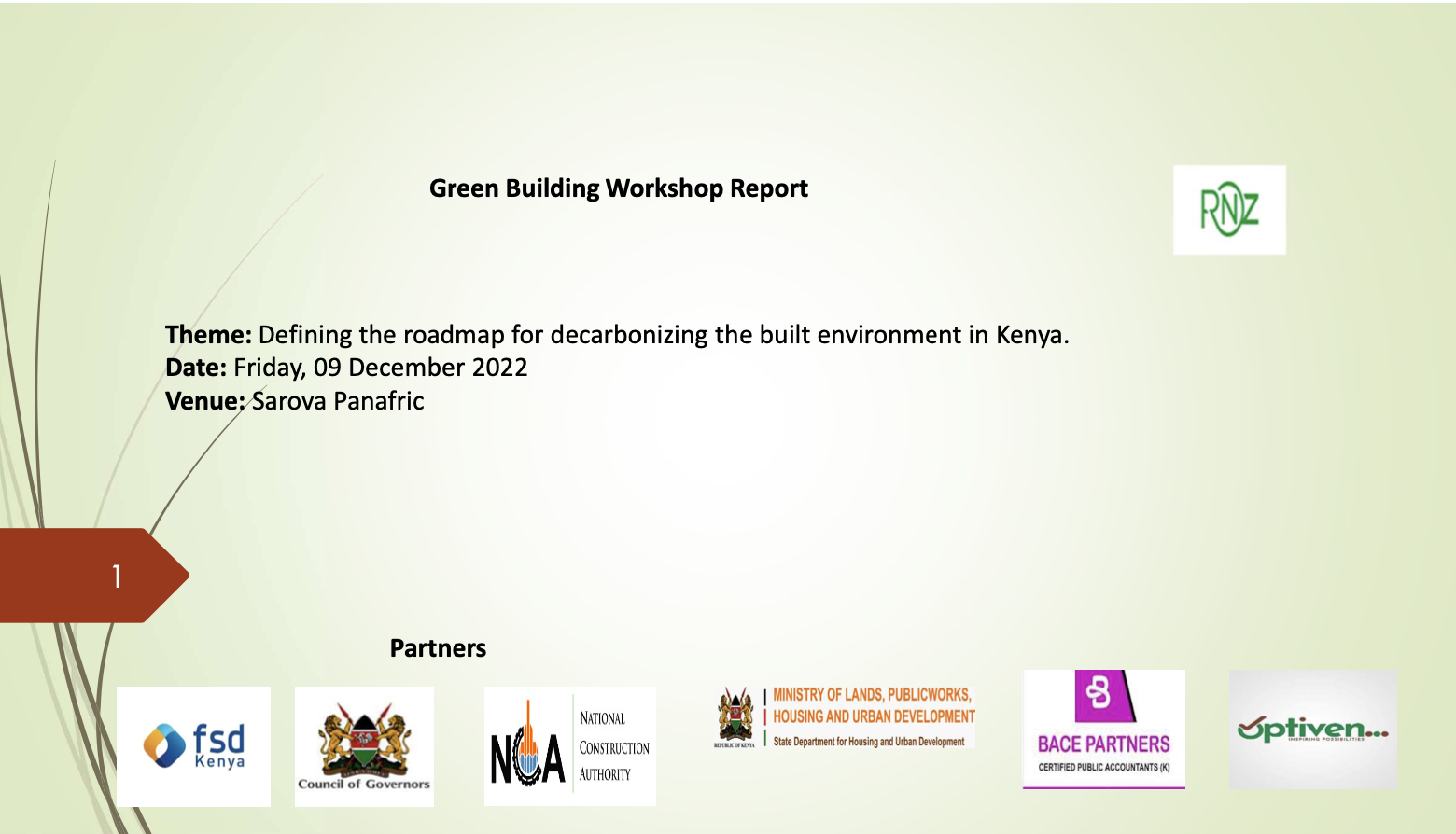 Green Building Workshop Report